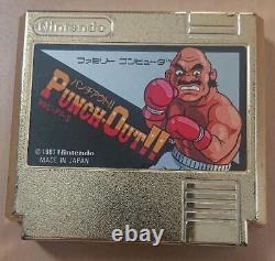 Punch Out Gold authentic Famicom cartridge Nintendo game NES used from japan