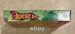Quest 64 (Nintendo 64 N64) Authentic Complete in Box CIB Clean WithProtector
