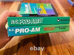 RC Pro AM 1 + II 2 NES Nintendo CIB Complete Box Manual Cart 100% Authentic