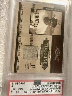 ROBERTO CLEMENTE PSA 8 Game Used Authentic Jersey Puerto Rico Pittsburgh Pirates