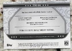 Rickey Henderson 2013 Topps Triple Threads Authentic Game Used Bat #15/36