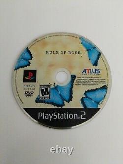 Rule of Rose (PlayStation 2, 2006) authentic complete CIB ps2 rare