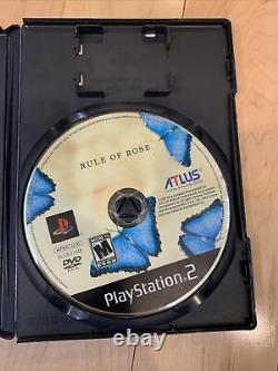 Rule of Rose (Sony PlayStation 2 PS2) Complete CIB Authentic MINT Atlus USA NTSC
