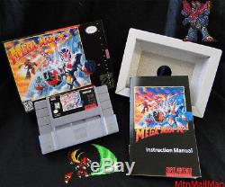 SNES 1996 Mega Man X3 CIB Authentic Cart + Dust, Tray, HQ Custom Box & Manual NICE