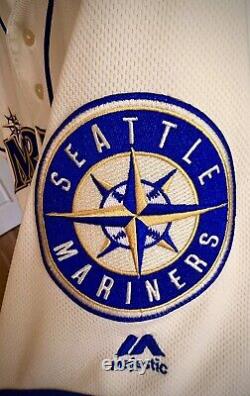 Seattle Mariners Majestic MLB Authentic Game Used Sunday Alternative Jersey