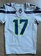 Seattle Seahawks Nfl Authentic Game Worn Used Jersey Home #17 Wolf Gray Alt