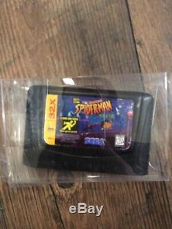 Sega 32x Spiderman Web Of Fire Game Only Authentic With Game Cover