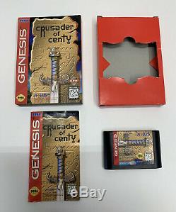 Sega Genesis Crusader of Centy Video Game, Complete in Box, Tested, Authentic