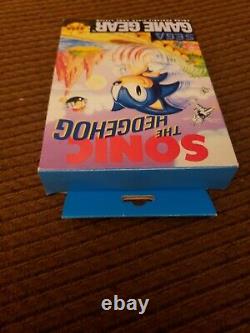 Sonic the Hedgehog 1 Game Gear AUTHENTIC Complete Box Manual Sega genuine cib