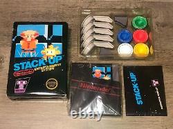 Stack Up Complete Nintendo Nes Complete CIB Hang Tab Authentic