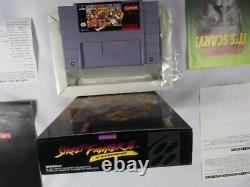 Street Fighter II 2 Turbo (Super Nintendo, SNES) Complete in Box CIB AUTHENTIC
