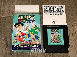 Sunday Funday The Ride Nintendo Nes Complete CIB Very Good Tested Authentic