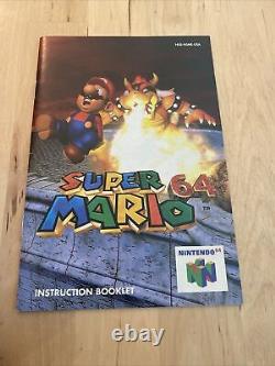 Super Mario 64 Authentic Complete CIB Box Manual Nintendo 64