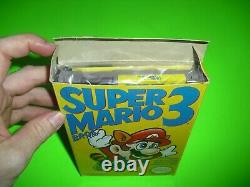 Super Mario Bros 3 complete in box GOOD COND for NES! Left 1st print Authentic