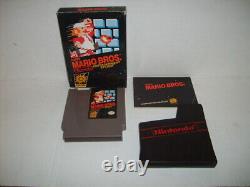 Super Mario Bros. Nintendo NES GAME & RARE AUTHENTIC BOX W STYROFOAM & PAPERWORK