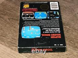 Super Mario Bros. Nintendo Nes Box Only No Game No Rev-A Hangtab Authentic