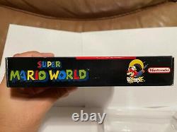 Super Mario World (Super Nintendo SNES, 1992) AUTHENTIC CIB NICE