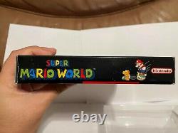 Super Mario World (Super Nintendo SNES, 1992) AUTHENTIC CIB NICE