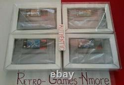 Super Nintendo Games lot MEGA MAN X3, X2, X & Soccer 4 AUTHENTIC SNES CARTRIDGES