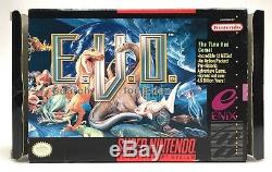 Super Nintendo SNES EVO E. V. O. Search For Eden Box + Tray Authentic No Game