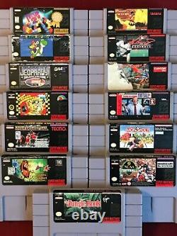 Super Nintendo (SNES) Lot of 13 Games Authentic USA, Super Mario Samurai Shodown