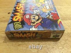 Super Smash Bros. N64 Nintendo 64 Complete in Box CIB Original Authentic