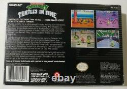 TMNT IV Turtles in Time (Super Nintendo SNES, 1992) COMPLETE CIB Authentic