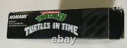 TMNT IV Turtles in Time (Super Nintendo SNES, 1992) COMPLETE CIB Authentic
