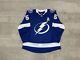 Tampa Bay Lightning Game Worn Used Mic Adidas Authentic 18/19 Jersey 58
