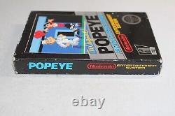 The Original Popeye NES Nintendo Complete In Box CIB Authentic Black Box! RARE