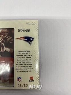 Tom Brady Fabric of the Game Patch! Authentic Game Used Patch #06/50