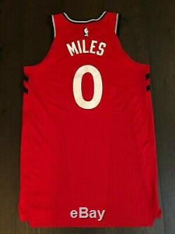 Toronto Raptors CJ Miles Nike Game Worn Issued Used Authentic Jersey Pro Cut