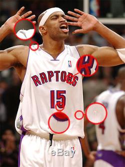 Vince Carter Game Worn Used Authentic PHOTO MATCHED Toronto Raptors Jersey LOA