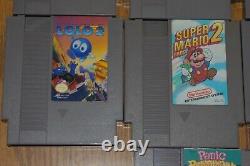 Vintage Authentic NES LOT of 10 Panic Restaurant, TMNT, Mega Man, MORE Tested