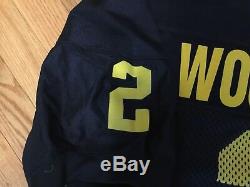 Vintage Authentic Nike Woodson Michigan Wolverines Football Game Jersey Sz 52
