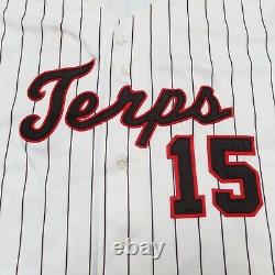 Vintage Maryland Terrapins Baseball Jersey Authentic Game Used Worn Sewn Terps