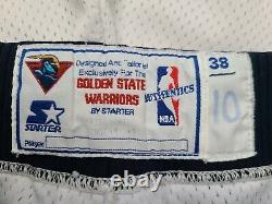 Vintage Mens Starter Golden State Warriors Authentic Game Issued Shorts Size 38