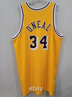 Vintage Nike Authentic LA Lakers Shaquille O'Neal 34 Pro Cut Game Jersey 56+4