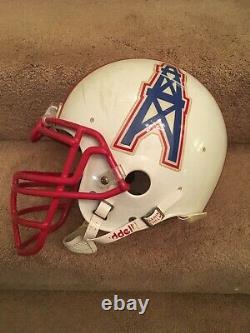 Vintage RARE Riddell AF-2 Houston Oilers Authentic Game Used Football Helmet