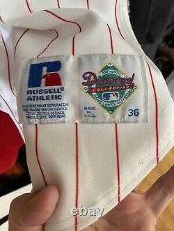 Vintage Russell Philadelphia Phillies Lenny Dykstra Authentic Jersey Game Used