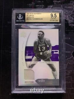 WILT CHAMBERLAIN 2005 SP Authentic Limited Warm Ups /100 GAME USED BGS 9.5 POP 2