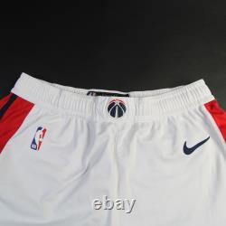 Washington Wizards Nike NBA Authentics Game Shorts Men's 38+1 40+1 White Used