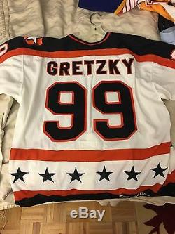 Wayne Gretzky 1991 NHL All Star Game Maska/ccm Authentic Hockey Jersey 52