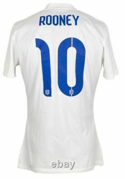 Wayne Rooney Game Used 2014 International Shirt and Ticket Authentic Team LOA