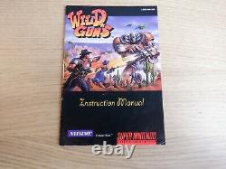 Wild Guns (Super Nintendo SNES) Authentic & Complete in Box CIB