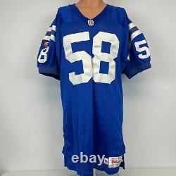 Wilson Authentic Glenell Sanders Indianapolis Colts Game Worn Jersey Vtg 1995 48