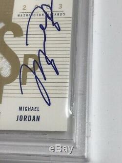 10/25 Sp Authentique Michael Jordan Jeu Utilisé Jersey Auto Patch Autograph / 100 Bgs