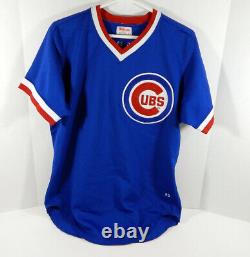 1983 Cubs De Chicago Dickie Noles #48 Jeu Utilisé Maillot Bleu