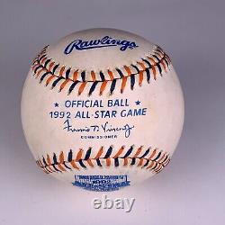 1992 Match des étoiles de la MLB, balle de baseball authentique utilisée lors du match, Kirby Puckett LOA 15402