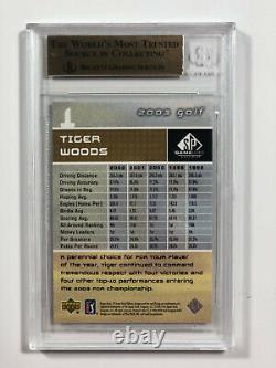 2003 Sp Jeu Authentique Utilisé Golf Edition #1 Tiger Woods Bgs 9.5 Mint Gem Avec 10